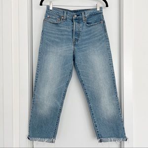 Levi’s Wedgie Straight fit jeans cropped petite size 27
